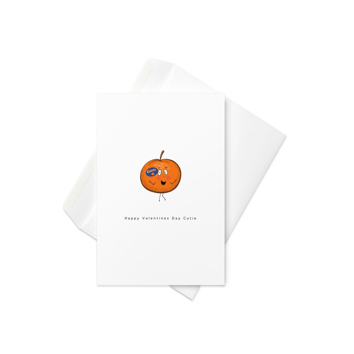 Valentinstag Card Cutie Orange Durch den Mond