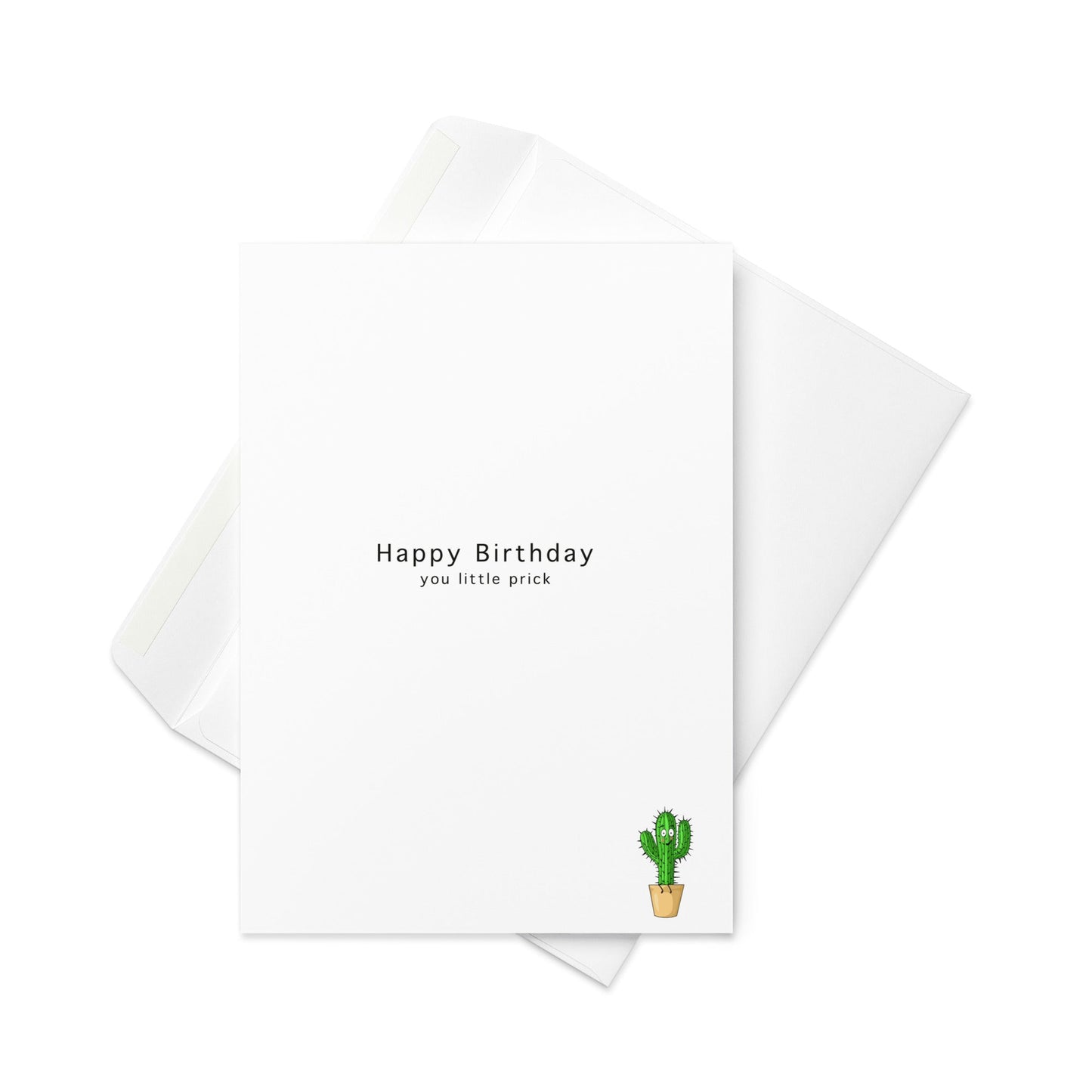 Happy Birthday You Little Prick, Birthday Card, funny card, adult card, blank inside - By The Moon