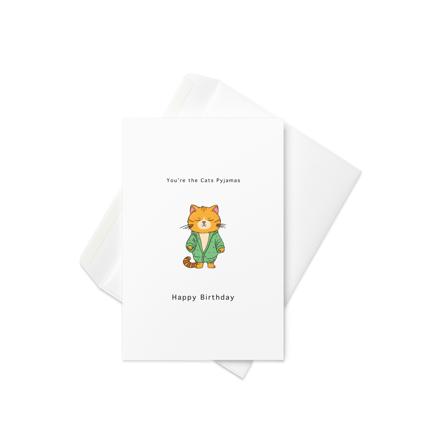 You're the cats pyjamas, Birthday Card. By The Moon - By The Moon