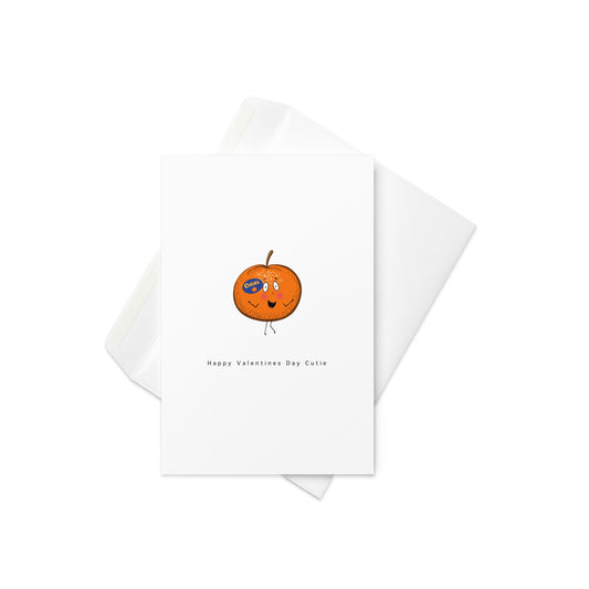 Valentinstag Card Cutie Orange Durch den Mond