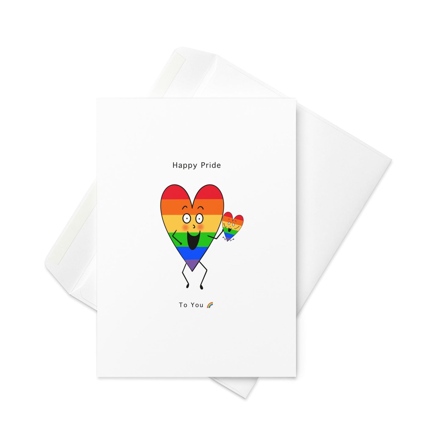 Happy Pride - To You, a celebratory Pride card for LGBTQ+ Blank Inside - By The Moon