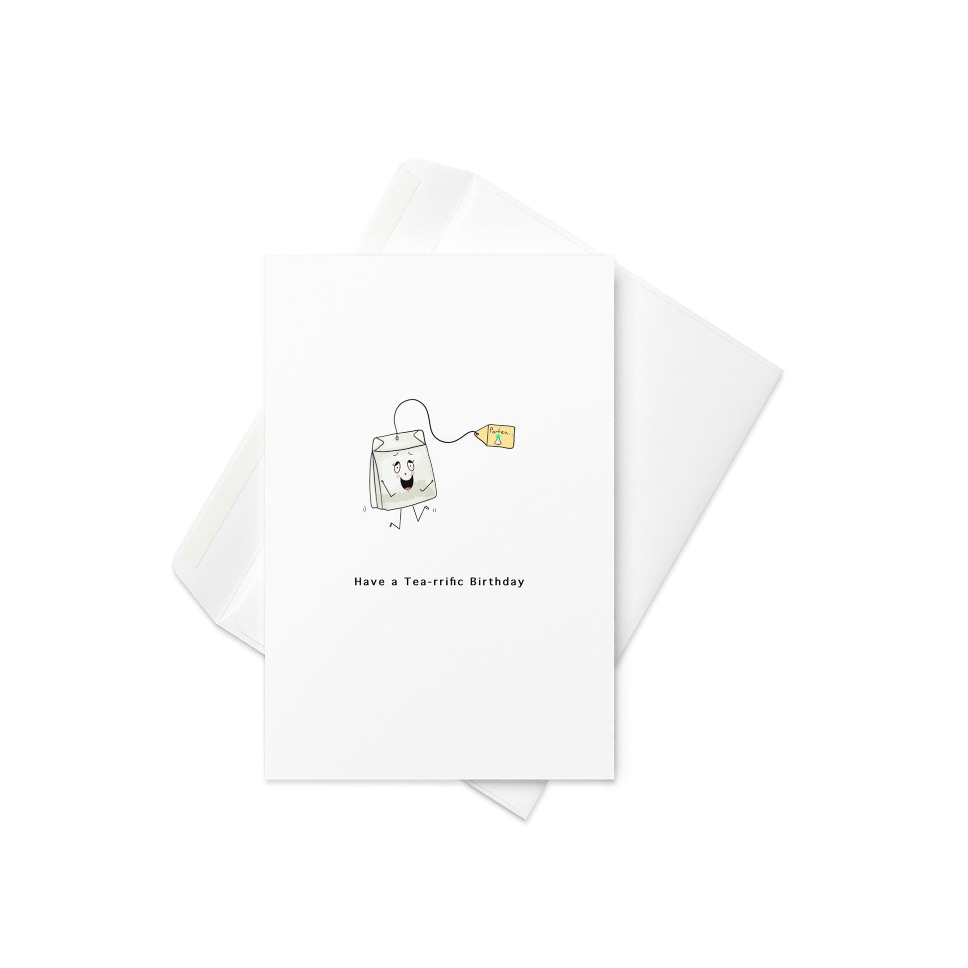 Tea - rrific birthday Card. Card for her/him. By The Moon - By The Moon