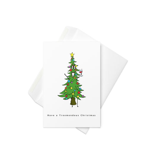 Weihnachtskarte. Treemendous Christmas. By The Moon